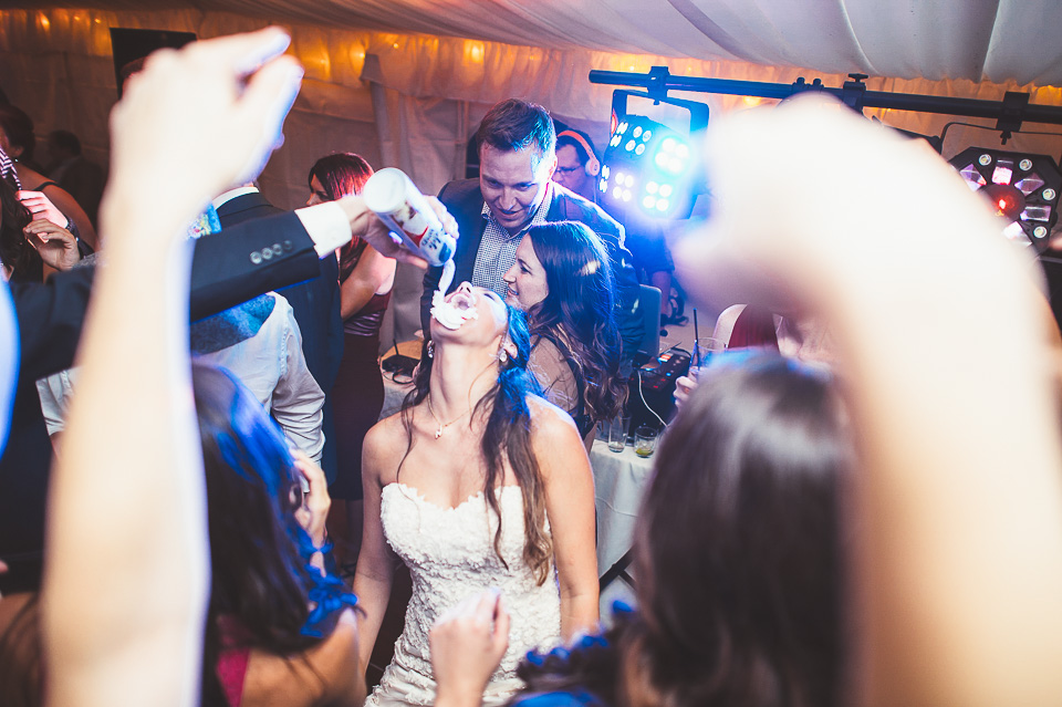 118 fun wedding reception - Mandy + Mike // Stouts Island Lodge Wedding Photographers