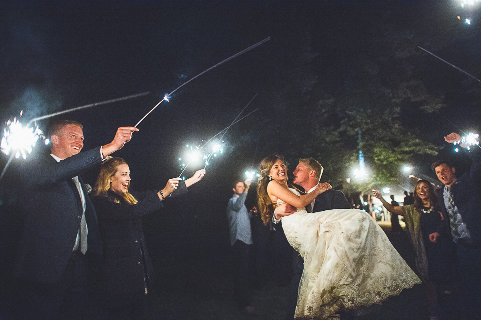 123 best sparkler exit photos - Mandy + Mike // Stouts Island Lodge Wedding Photographers