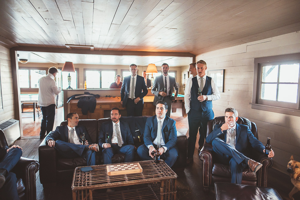 24 groomsmen ready - Mandy + Mike // Stouts Island Lodge Wedding Photographers