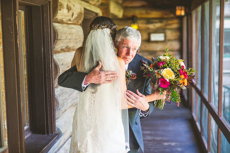 38 bride and dad - Mandy + Mike // Stouts Island Lodge Wedding Photographers