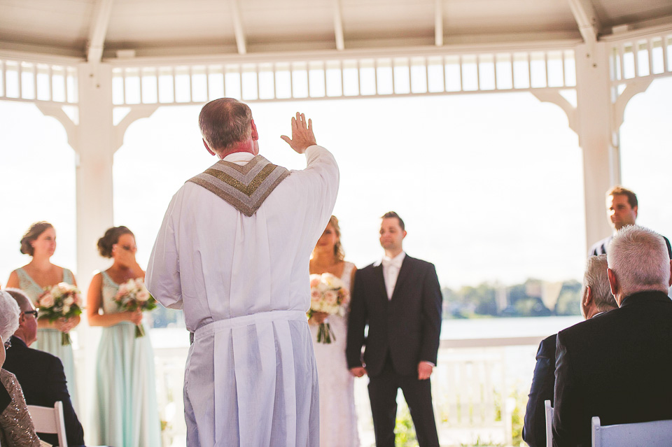 39 priest blessing - Kim + Nick // Lighthouse on Cedar Lake Chicago Wedding Photos