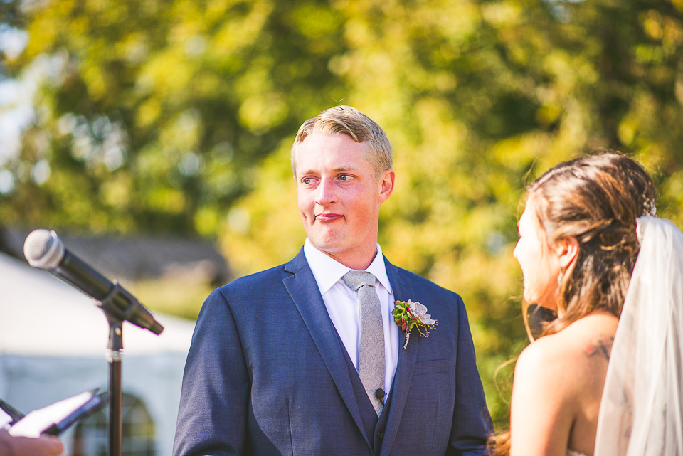 50 groom with tears - Mandy + Mike // Stouts Island Lodge Wedding Photographers