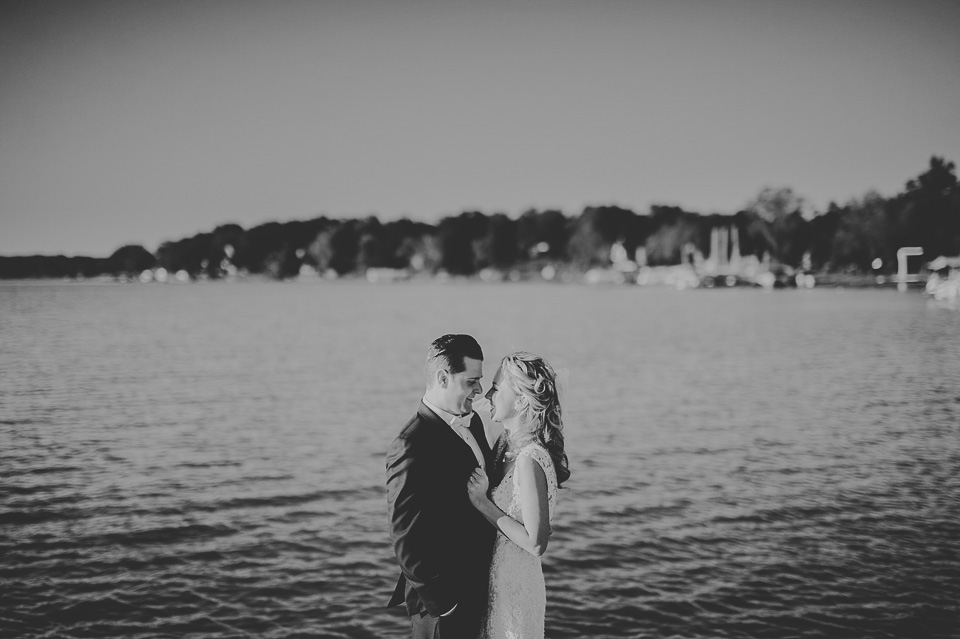 54 black and white wedding photos - Kim + Nick // Lighthouse on Cedar Lake Chicago Wedding Photos