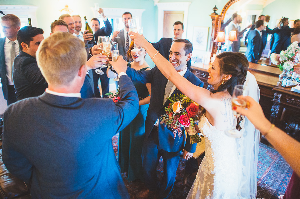 55 toast - Mandy + Mike // Stouts Island Lodge Wedding Photographers