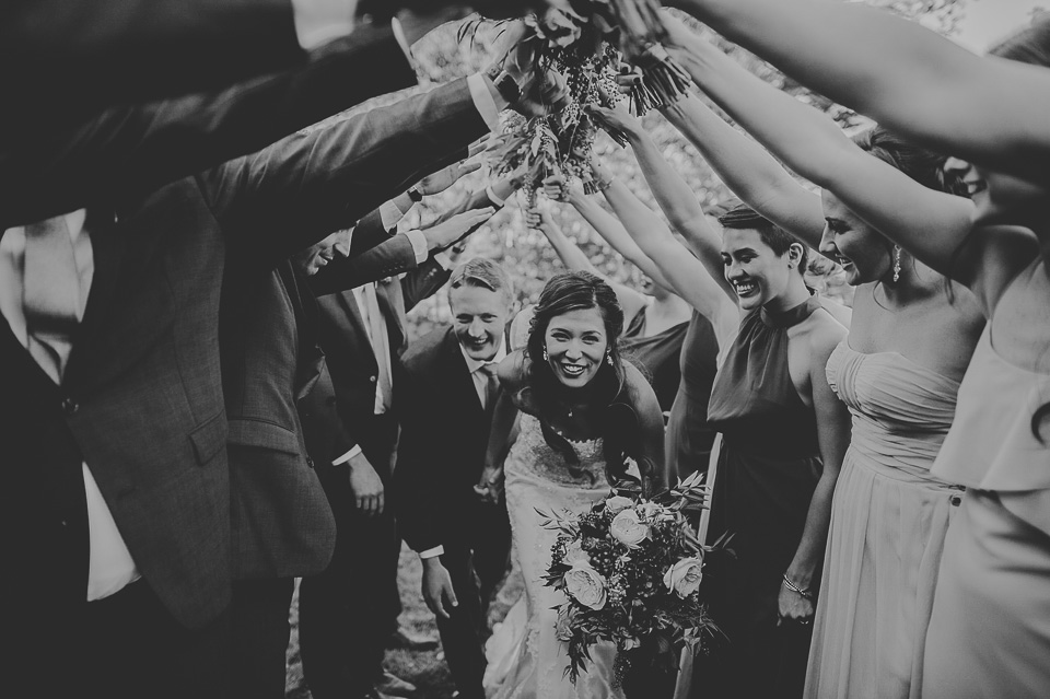 61 bridal party fun black and white - Mandy + Mike // Stouts Island Lodge Wedding Photographers