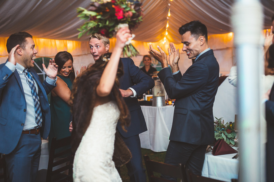 82 bride and groom enterance - Mandy + Mike // Stouts Island Lodge Wedding Photographers