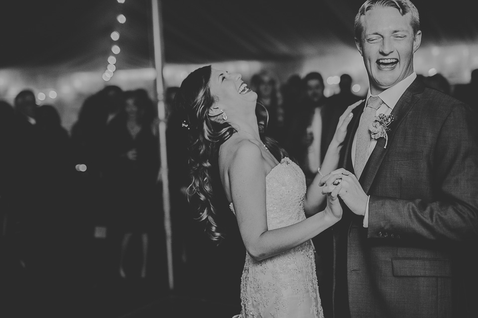 95 first dance in black and white - Mandy + Mike // Stouts Island Lodge Wedding Photographers
