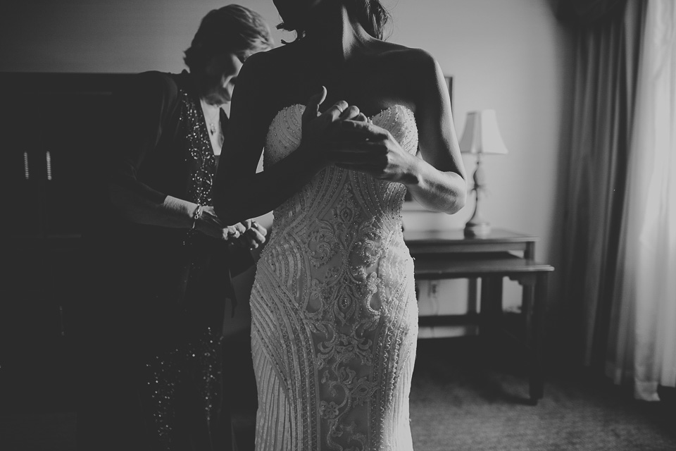 08 black and white dress - Lindsey + Jack // Chicago Suburb Wedding Photography