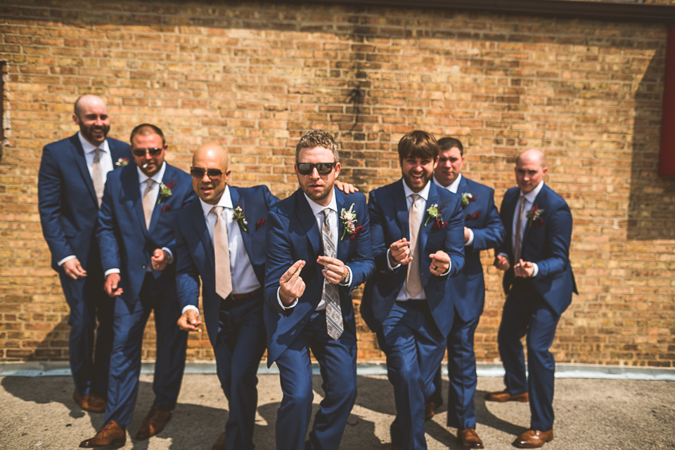 19 groom and groomsmen - Lindsey + Jack // Chicago Suburb Wedding Photography