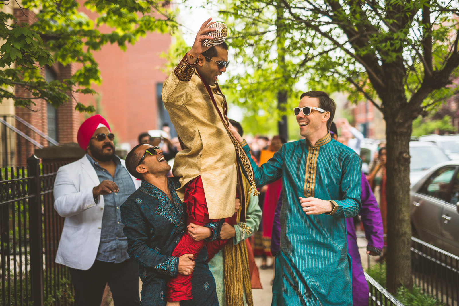 22 barat in the streets - Jackie + Raj // Chicago Wedding Photography at Floating World Gallery