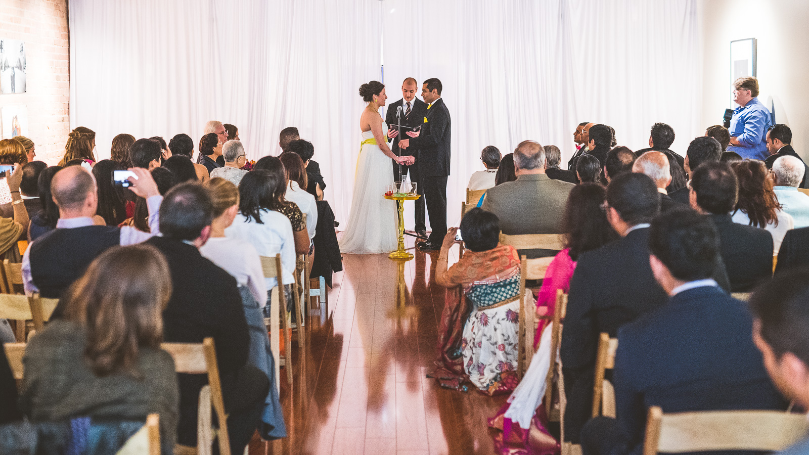 32 ceremony photos at chicago wedding - Jackie + Raj // Chicago Wedding Photography at Floating World Gallery