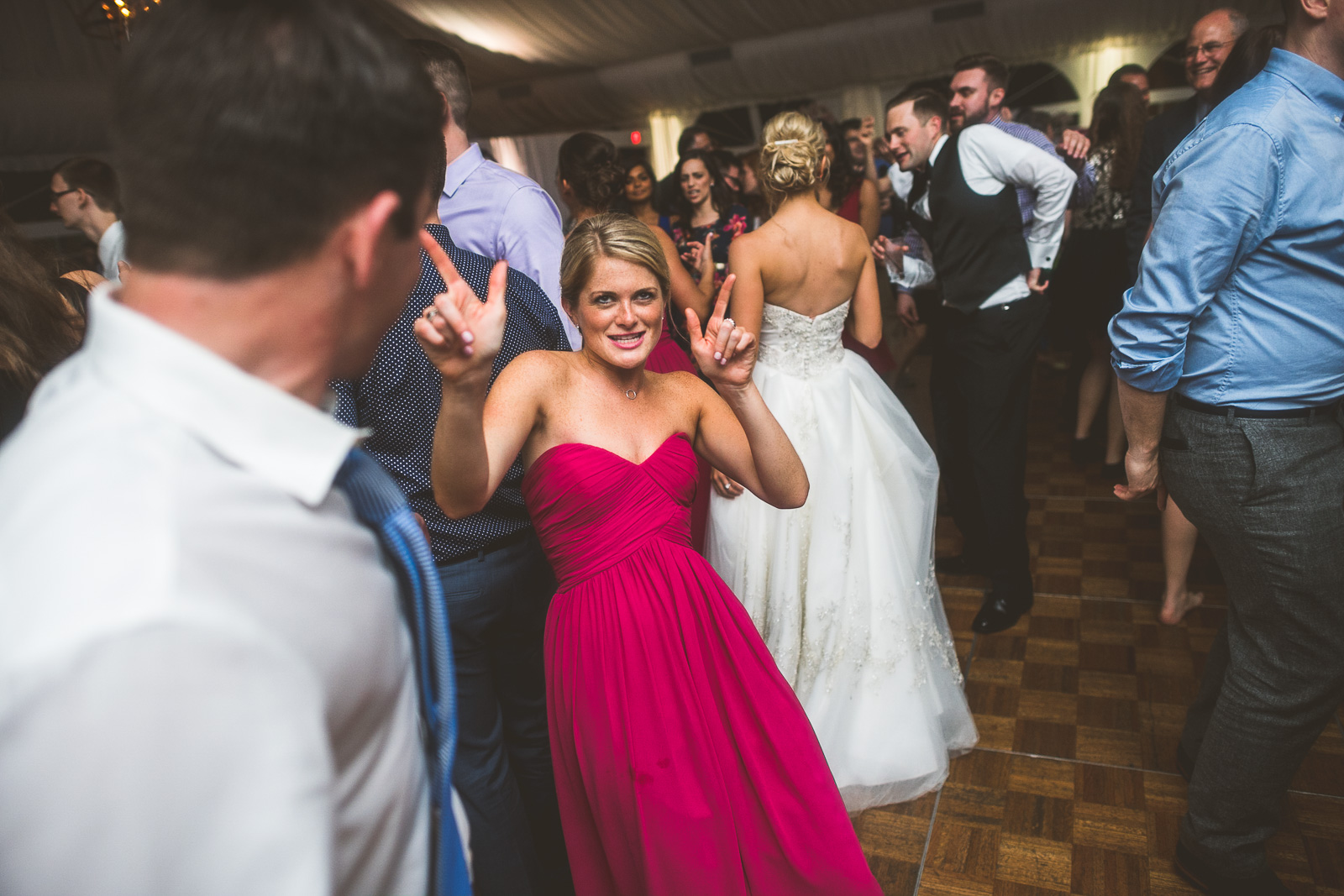 82 bridesmaid dancing funny - Kristina + Dave // Wedding Photographer in Chicago