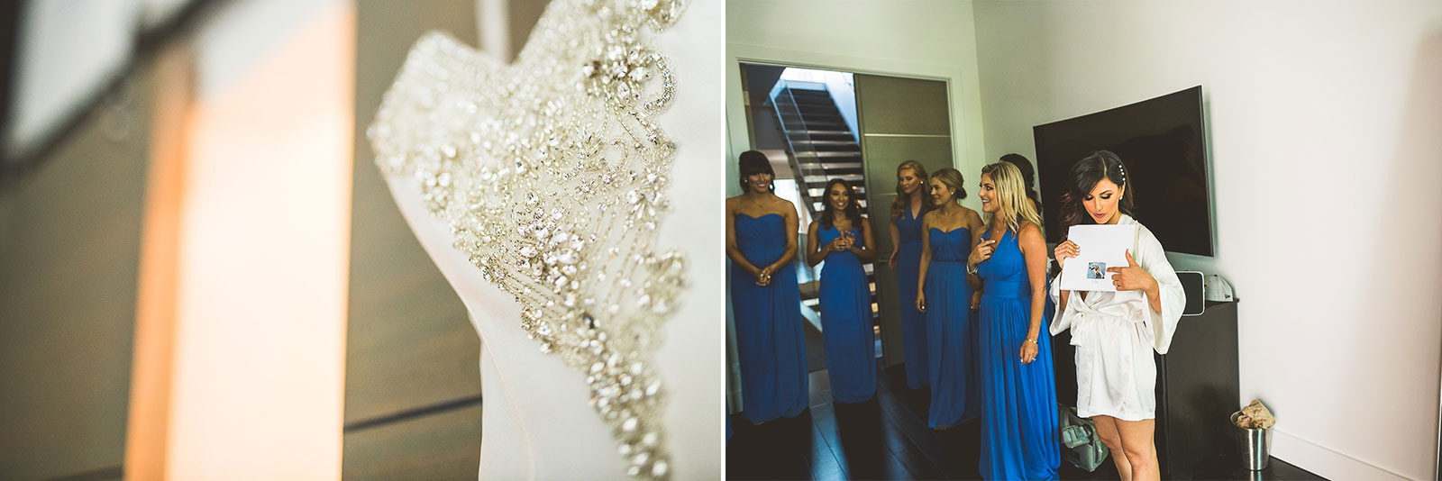 10 1 dress closeup - Marisa + Chris // Chicago Wedding Photos at Navy Pier Crystal Garden
