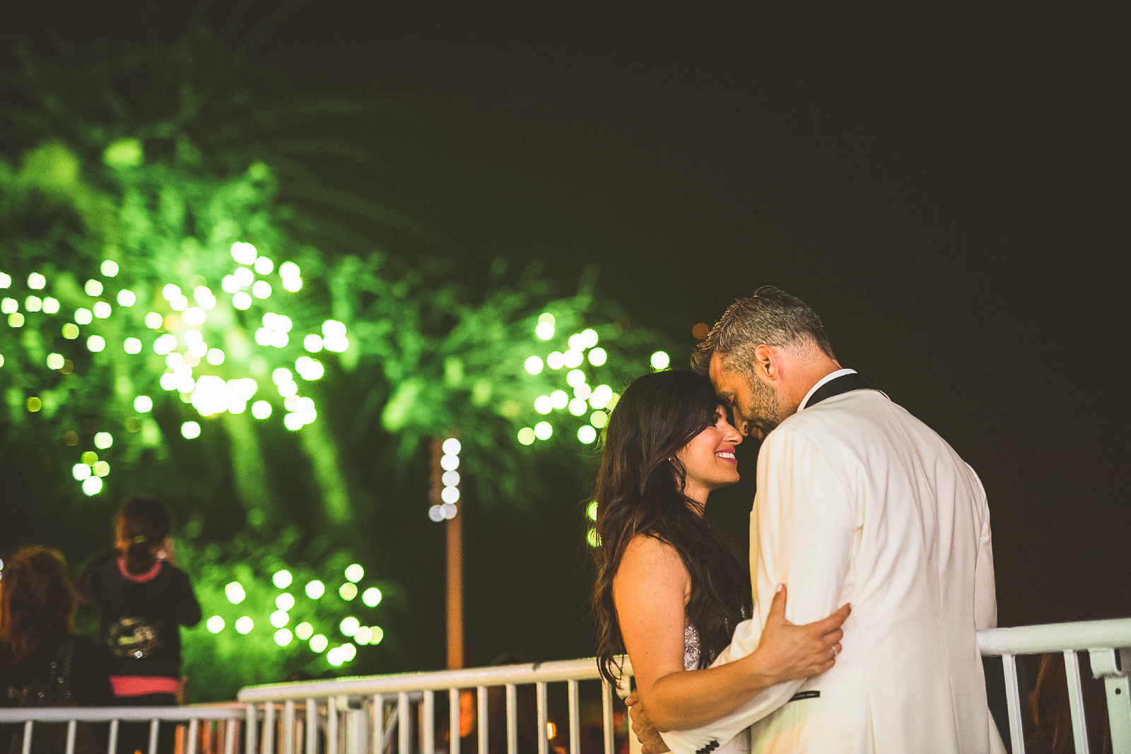 140 fireworks at wedding on navy pier - Marisa + Chris // Chicago Wedding Photos at Navy Pier Crystal Garden