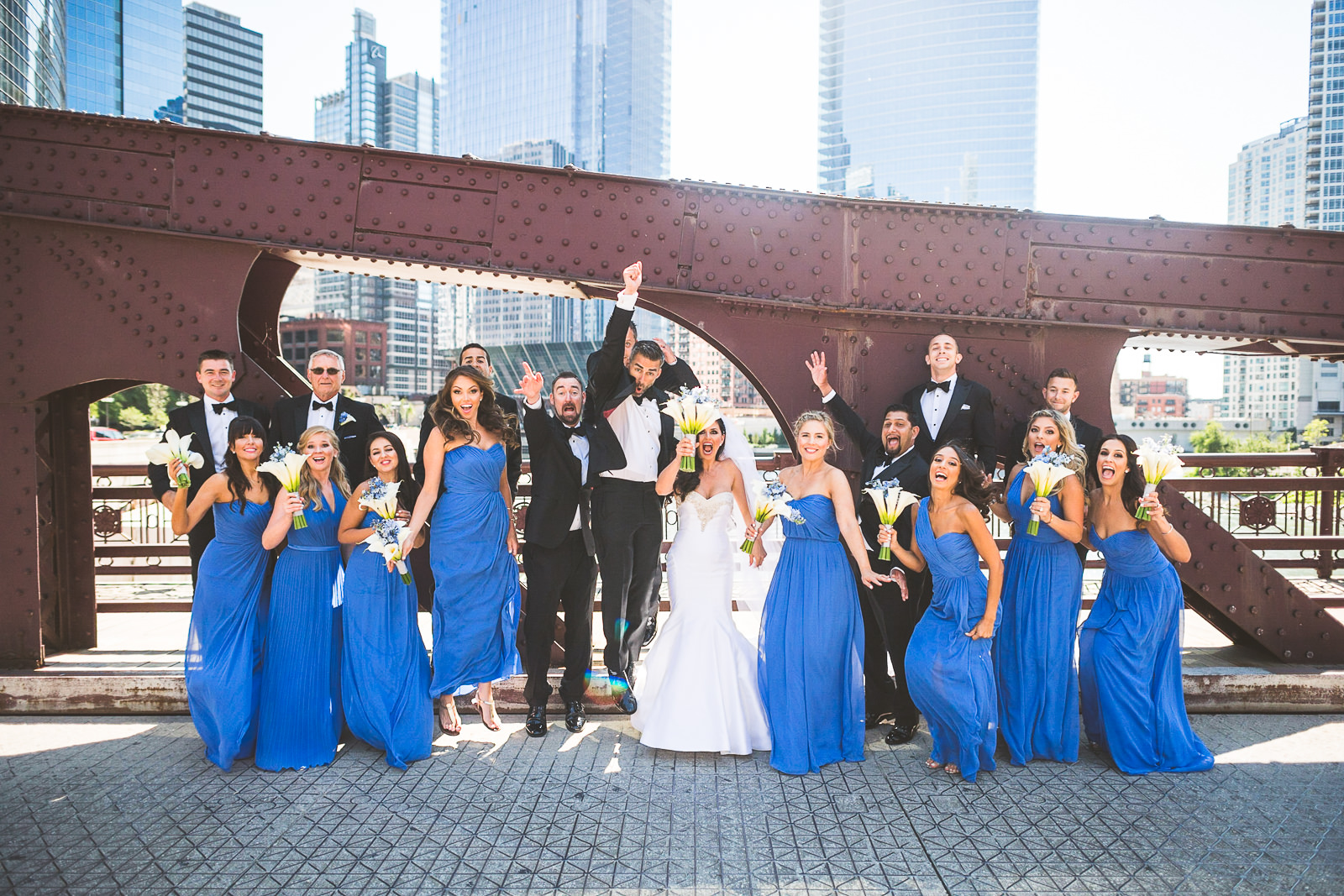 38 bridal party at chicago brides - Marisa + Chris // Chicago Wedding Photos at Navy Pier Crystal Garden