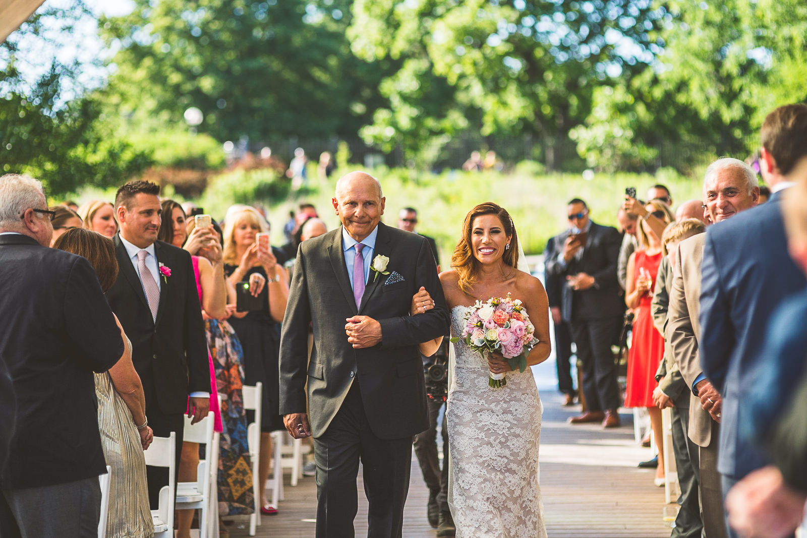43 bride walking down the honeycomb - Natalie + Alan // Chicago Wedding Photographer at Cafe Brauer