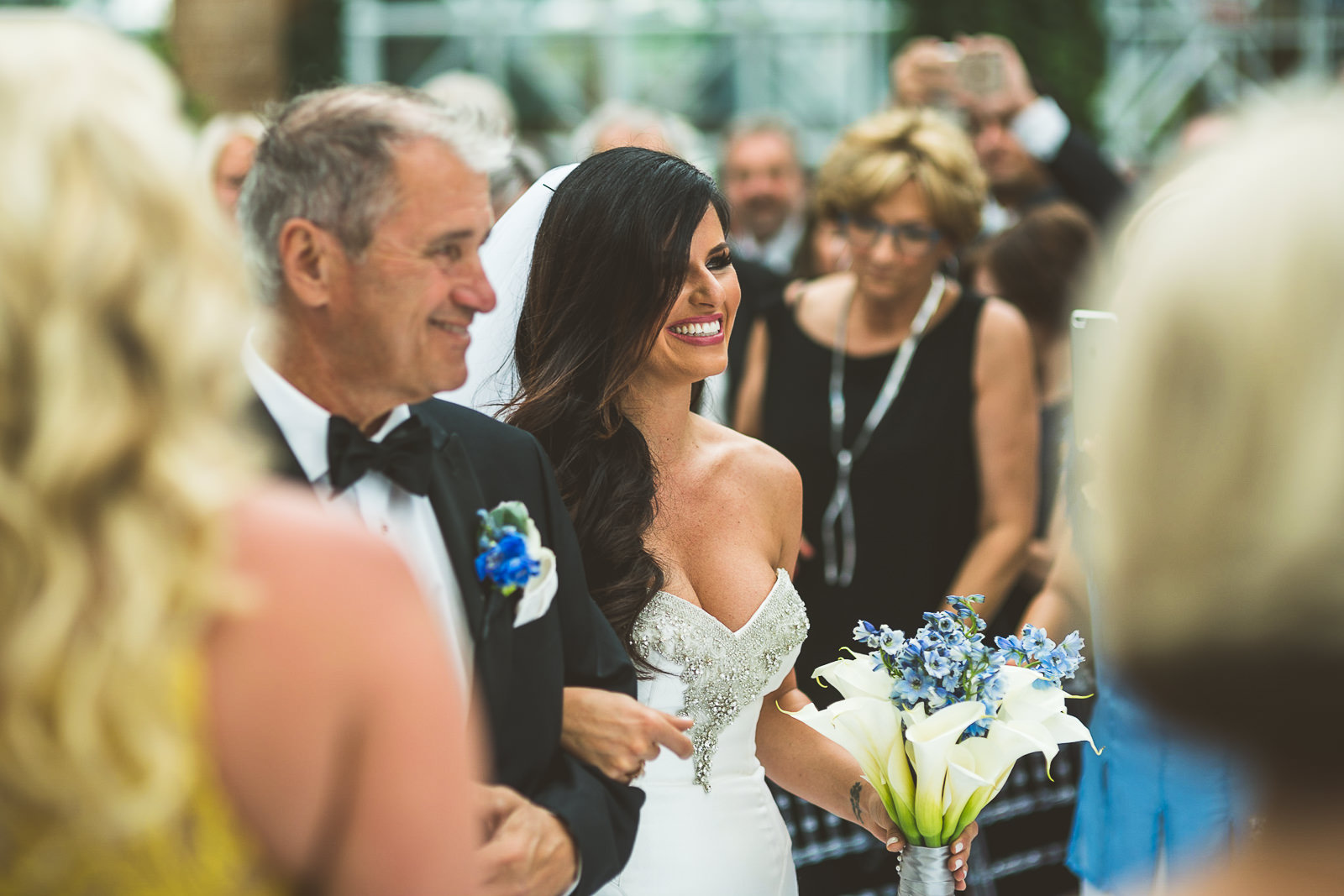 48 gride almost at groom - Marisa + Chris // Chicago Wedding Photos at Navy Pier Crystal Garden