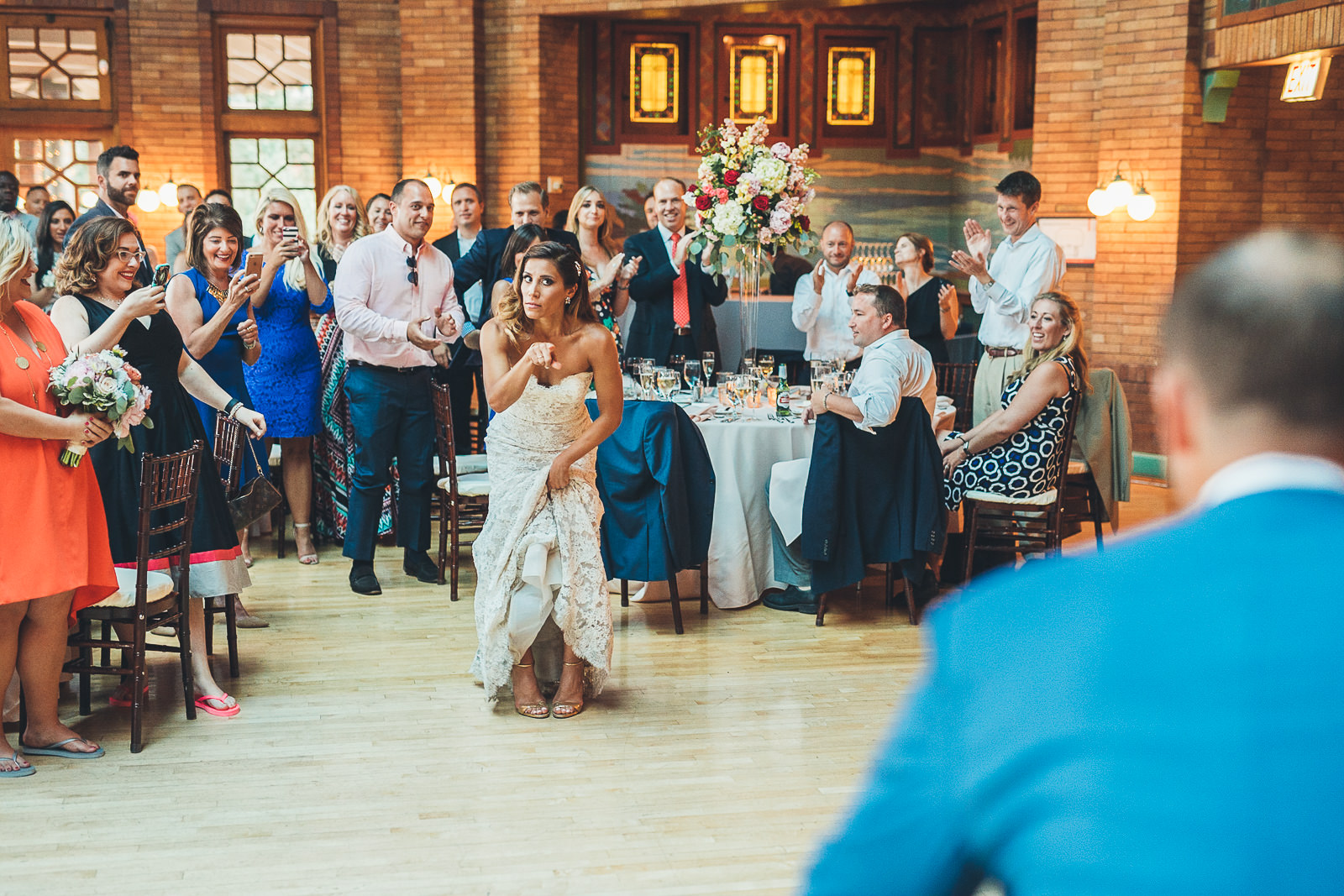 56 bride and groom silly - Natalie + Alan // Chicago Wedding Photographer at Cafe Brauer