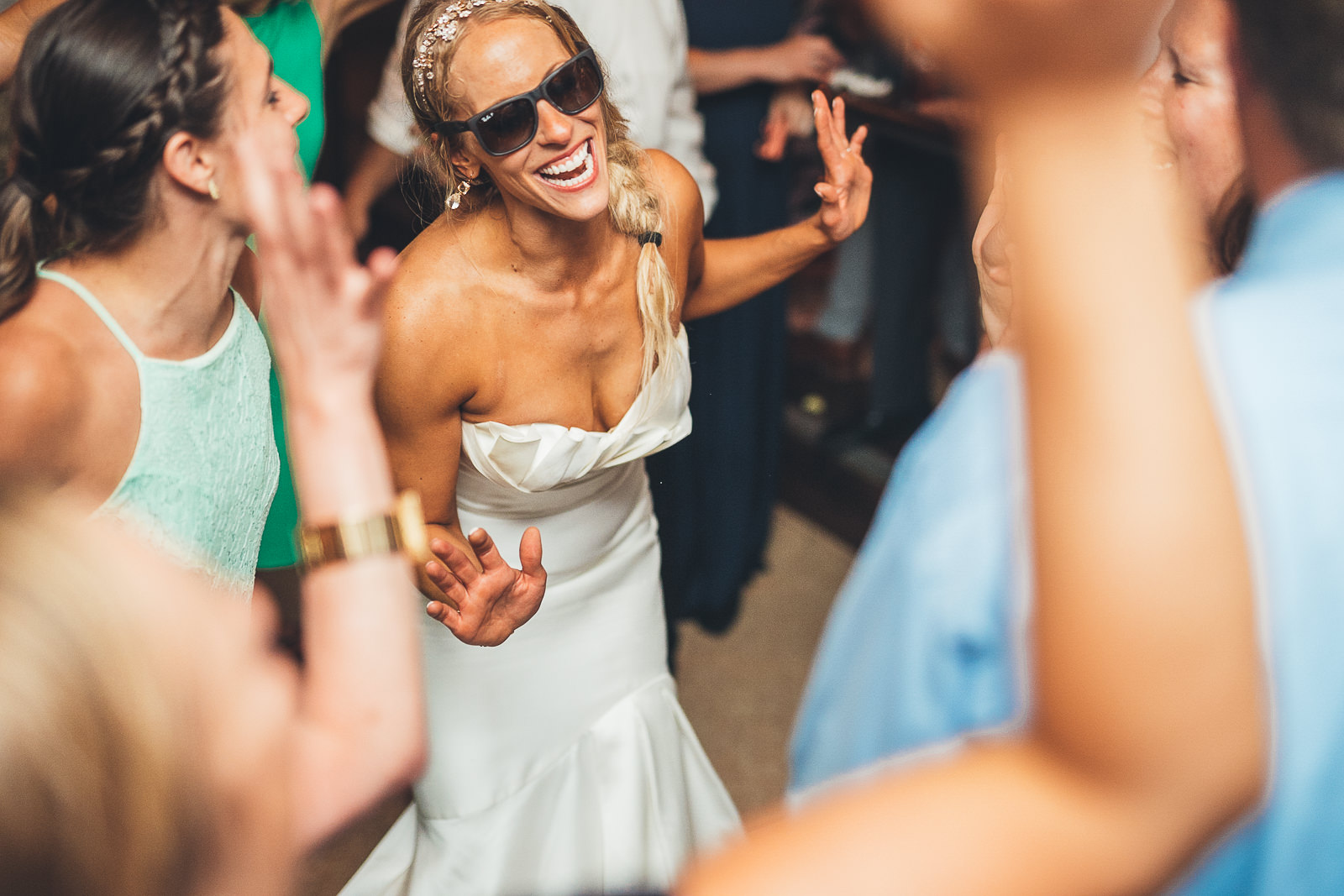 66 bride having fun - Laurel + Nick // Downtown Chicago Wedding Photographer