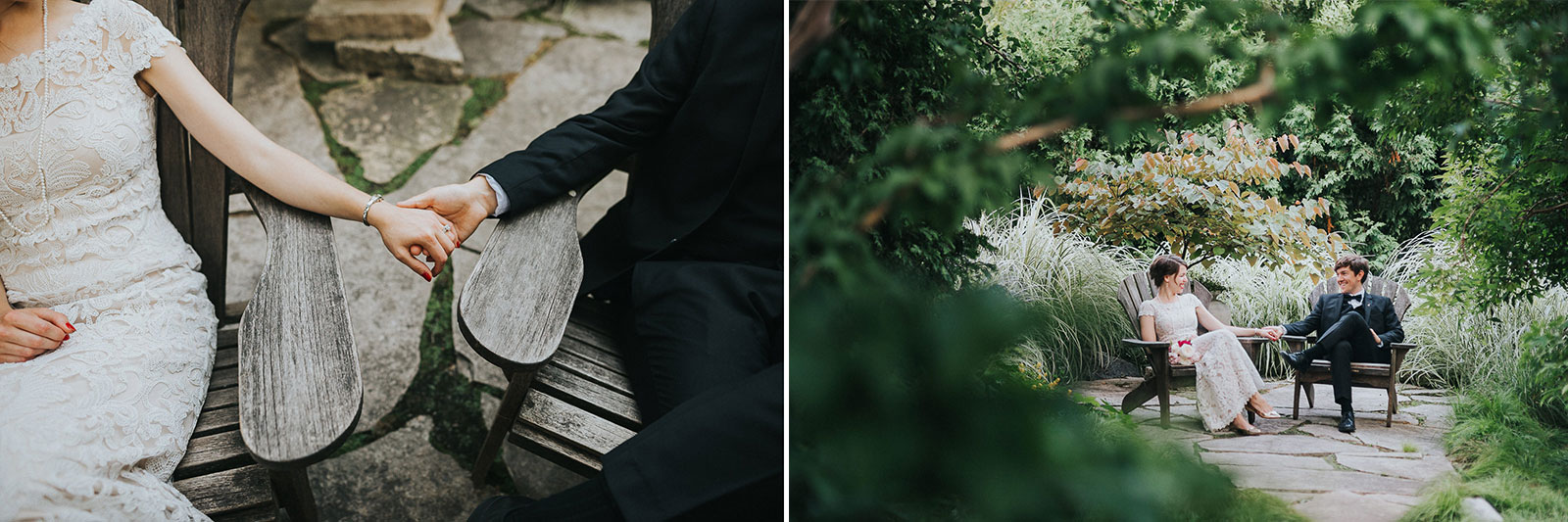 38 bride and groom sittin gholding hands - Megan + Jon // Orpheum Wedding Photography in Madison