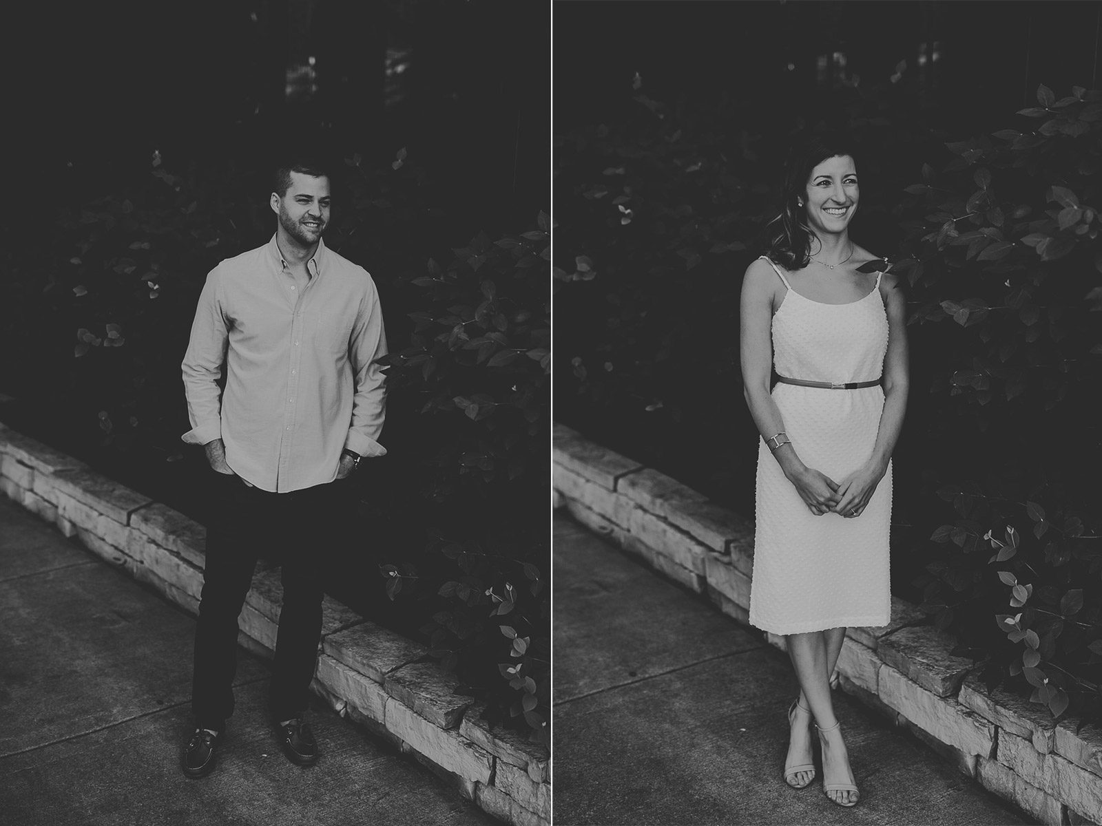 10 black and white engagement photos - Jenna + Ben // Chicago Sunrise Engagement Session
