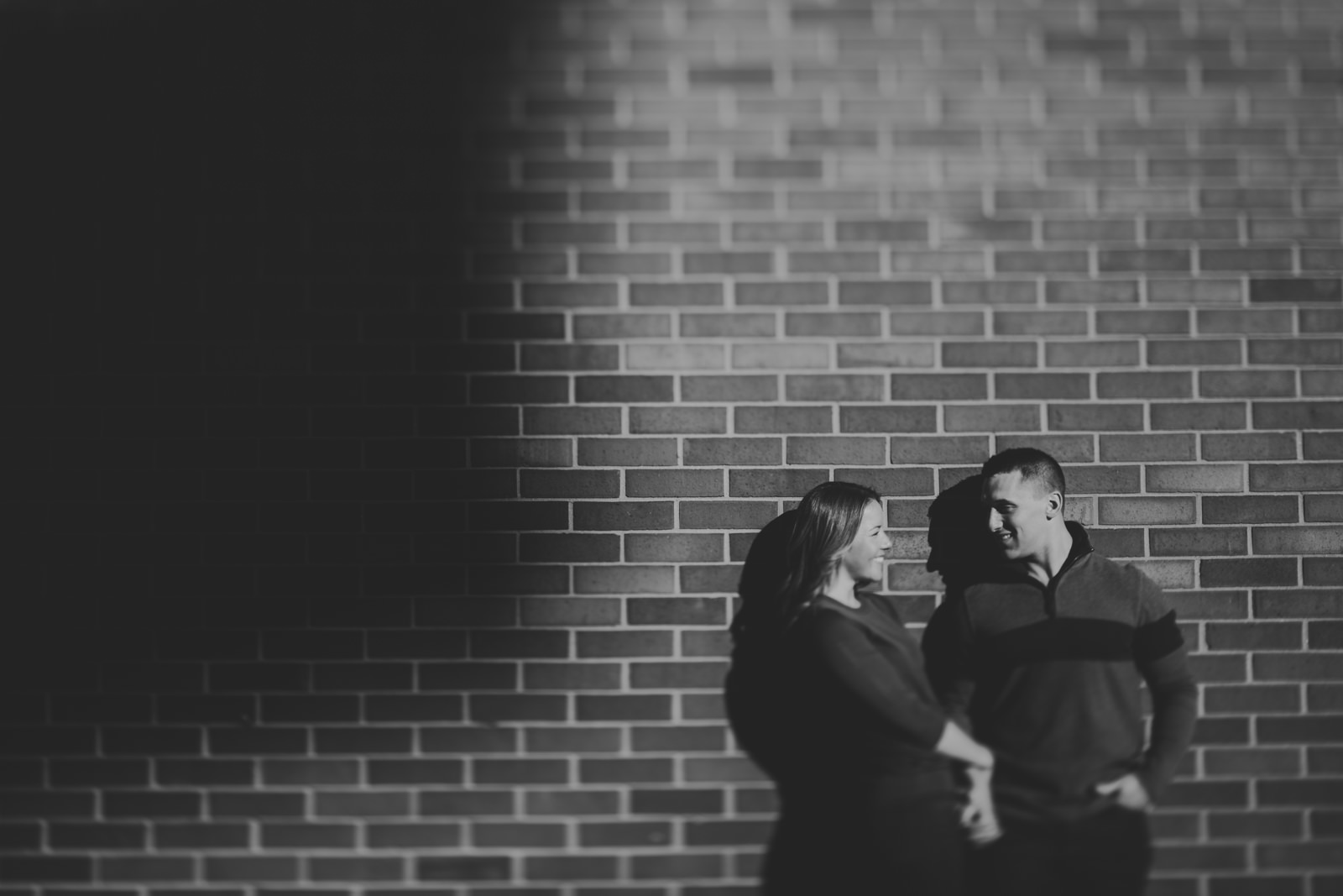 08 black and white engagement session - Kelly + Dave // Chicago Engagement Session
