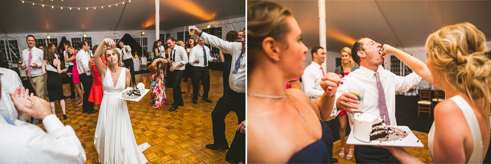 104 fun bride at reception photography - Stephanie + Zack // Conway Farms Chicago Wedding Photographers