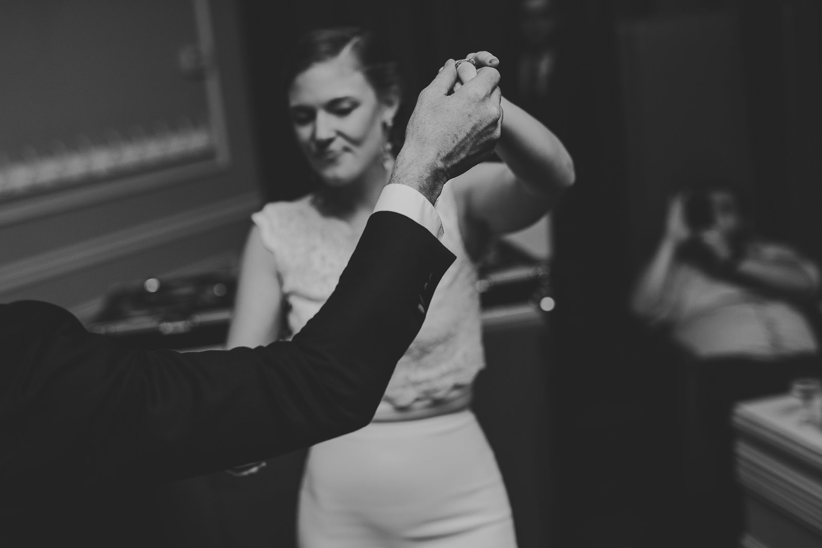 31 chicago wedding photographers black and white dancing - Chicago Wedding Photographers // Christine + Shane