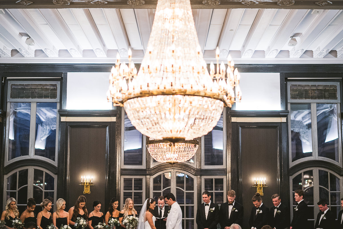 51 bride and groom at chicago wedding - Chicago Wedding Photography at Chicago Athletic Association // Alicia + Spencer