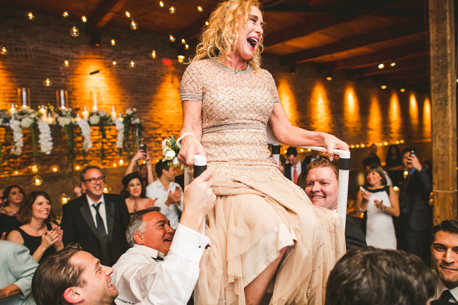 82 mother of the groom hora at wedding - Chicago Wedding Photography at Gallery 1028 // Courtnie + David
