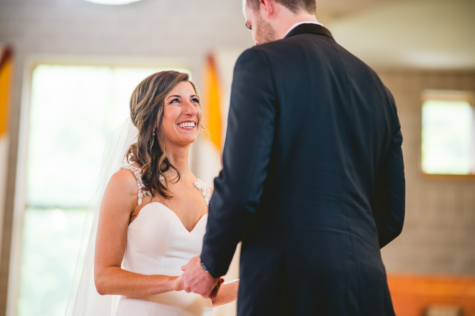 27 bride and groom at church - Club of Hillbrook Wedding // Jenna + Ben