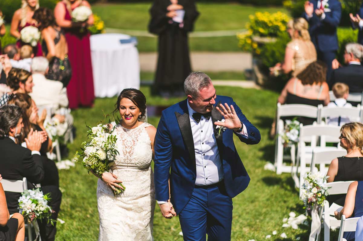 Wedding of Caley + Dan at Cantigny Park in Wheaton