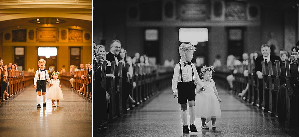 32 flower girls and boys - Harold Washington Library Wedding Photos // Kasia + Chris