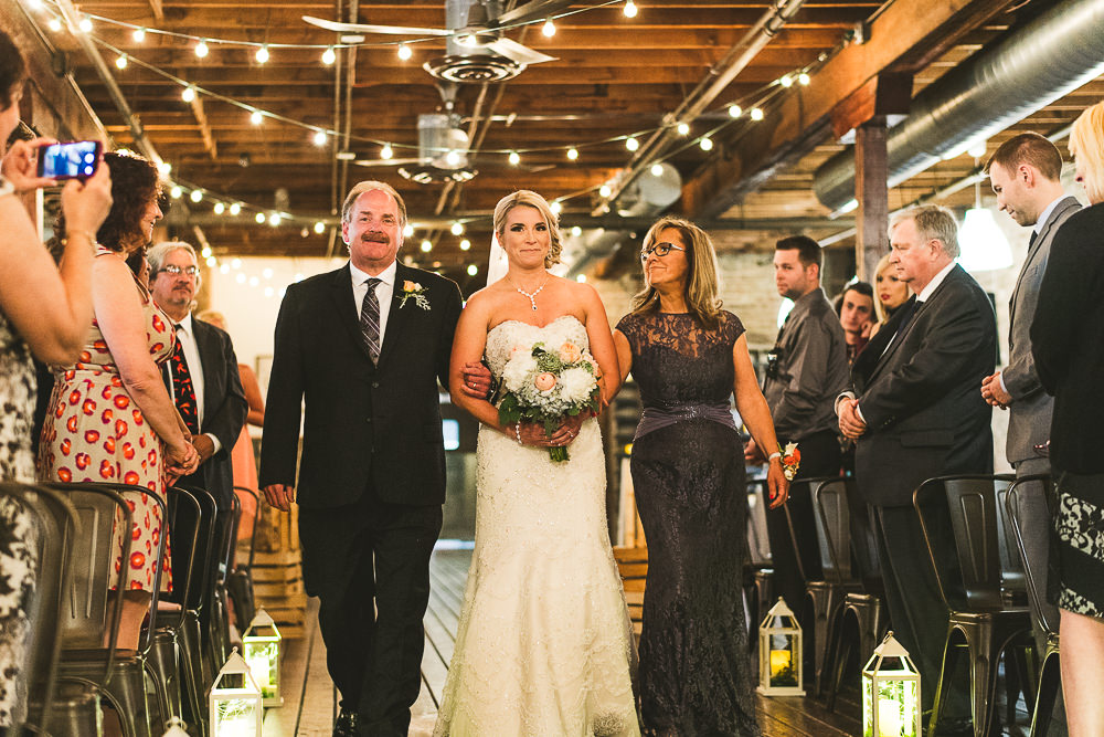 35 bride coming down the isle at the haight - Haight Wedding Photography // Kelly + Charlie