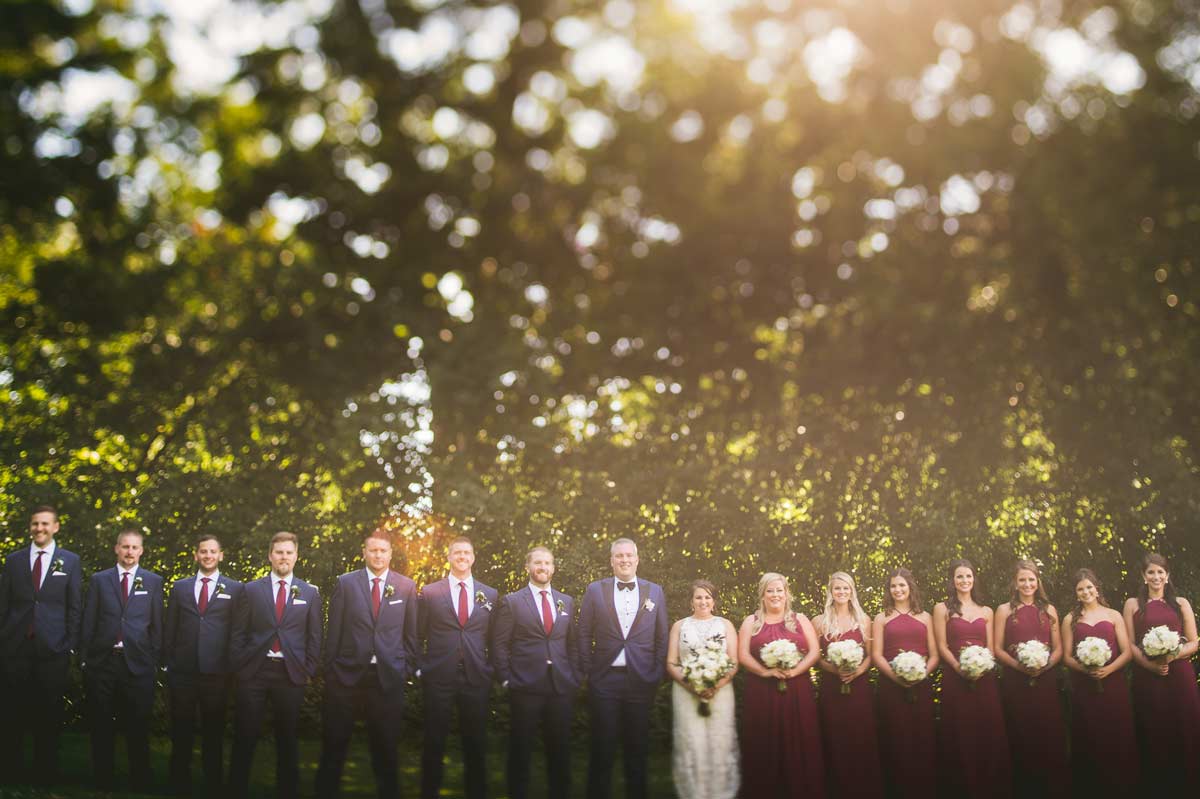 Wedding of Caley + Dan at Cantigny Park in Wheaton