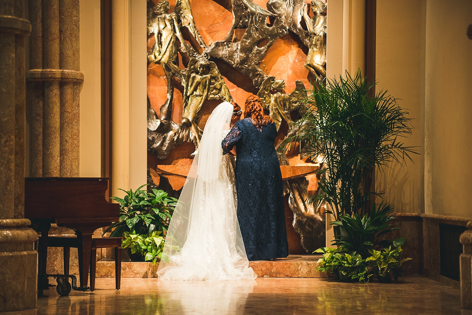 38 offering to mary at church - Hilton Chicago Wedding Photographer // Sarah + Aaron