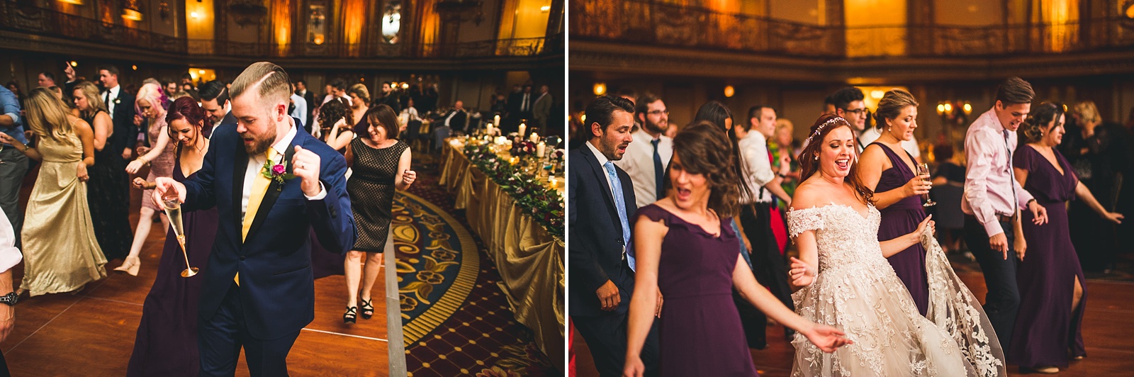 79 groom and bride dancing at wedding reception - Hilton Chicago Wedding Photographer // Sarah + Aaron