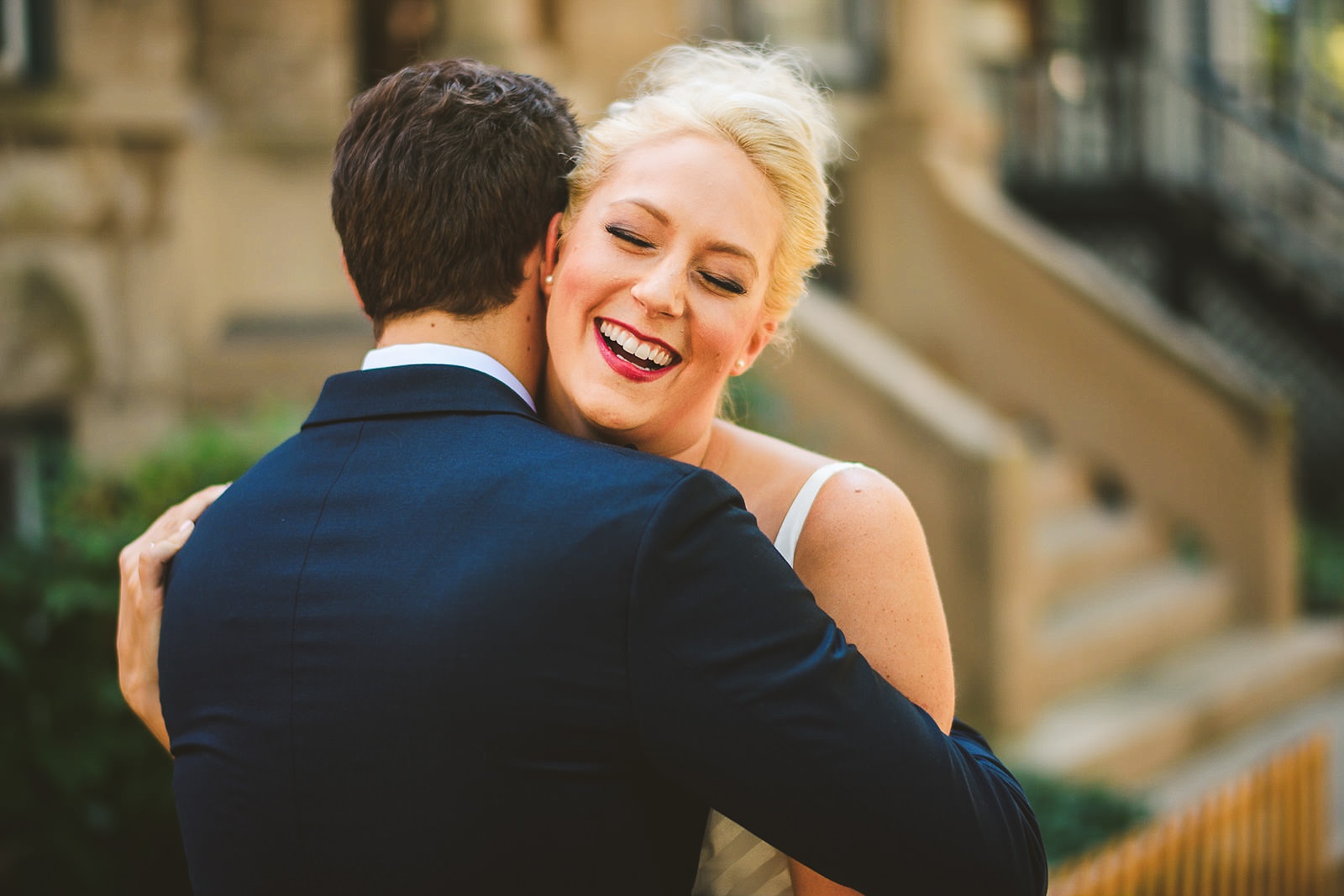 15 best first look photos - Morgan's on Fulton Wedding Photos // Jessica + Bill
