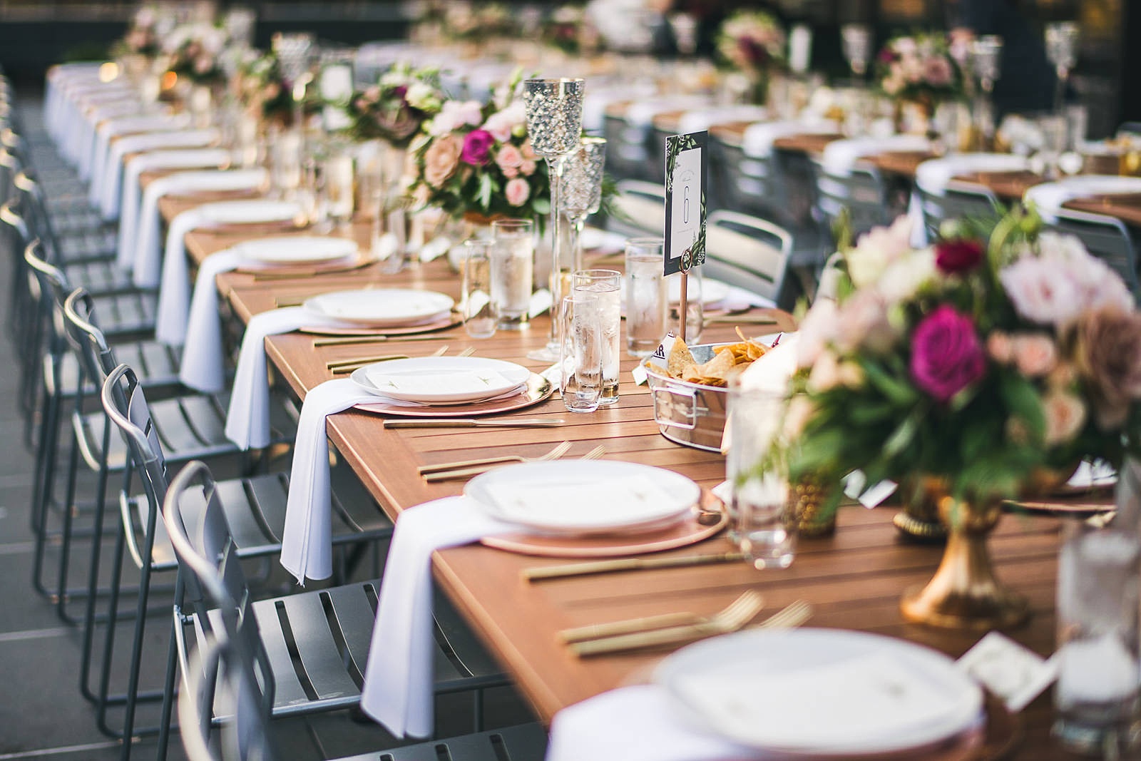 48 beautiful wedding table decor inspiration - Morgan's on Fulton Wedding Photos // Jessica + Bill