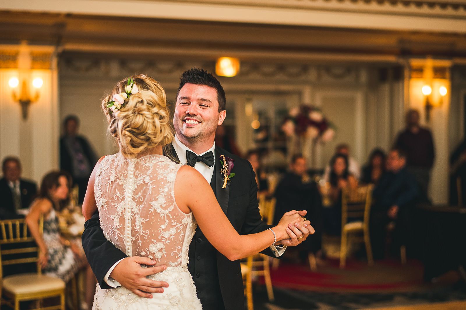 60 bride and groom first dance photography - Chicago Drake Hotel Wedding // Corie + Jordan