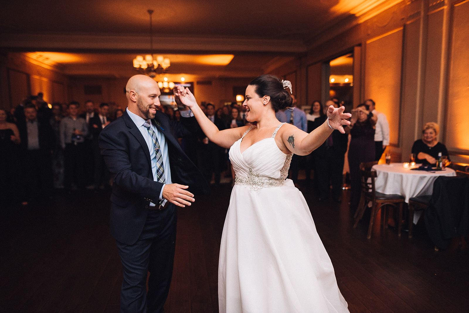 57 first dance between bg - Salvatores Chicago Wedding Photos // Jen + Bob
