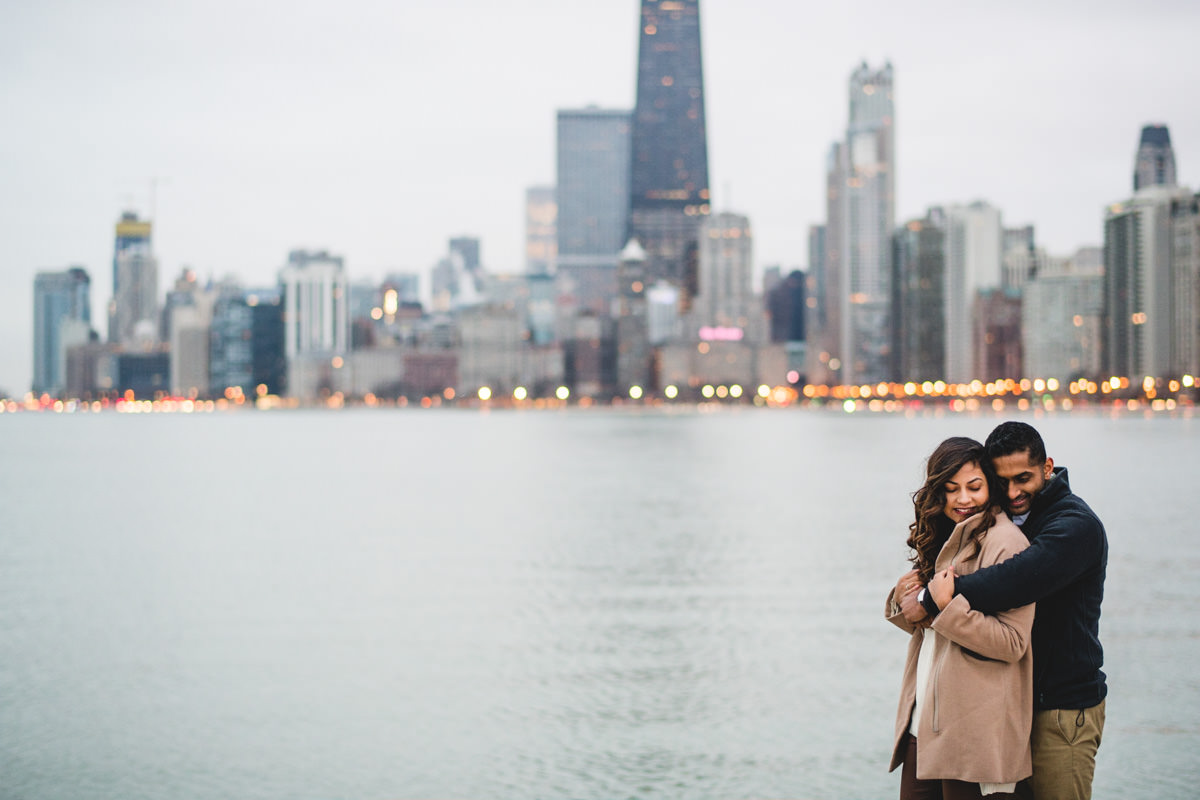 07 winter engagement photos in chicago inspiration - Winter Engagement Session in Chicago // Steve + Jasa