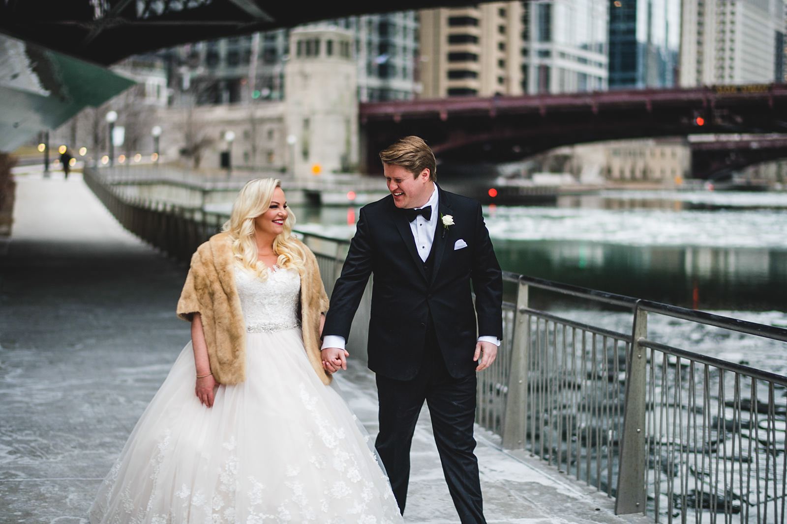 08 chicago riverwalk wedding photos - Drake Chicago Luxury Wedding Photography // Kate + Royce