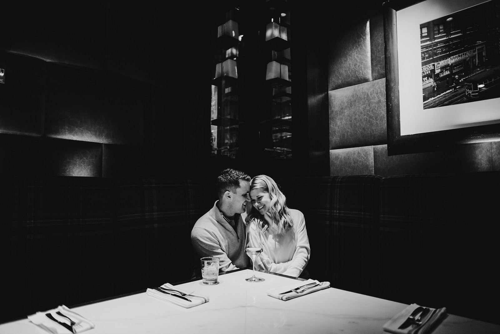 03 black and white engaement pics - Chicago Engagement Session // Brie + Jason