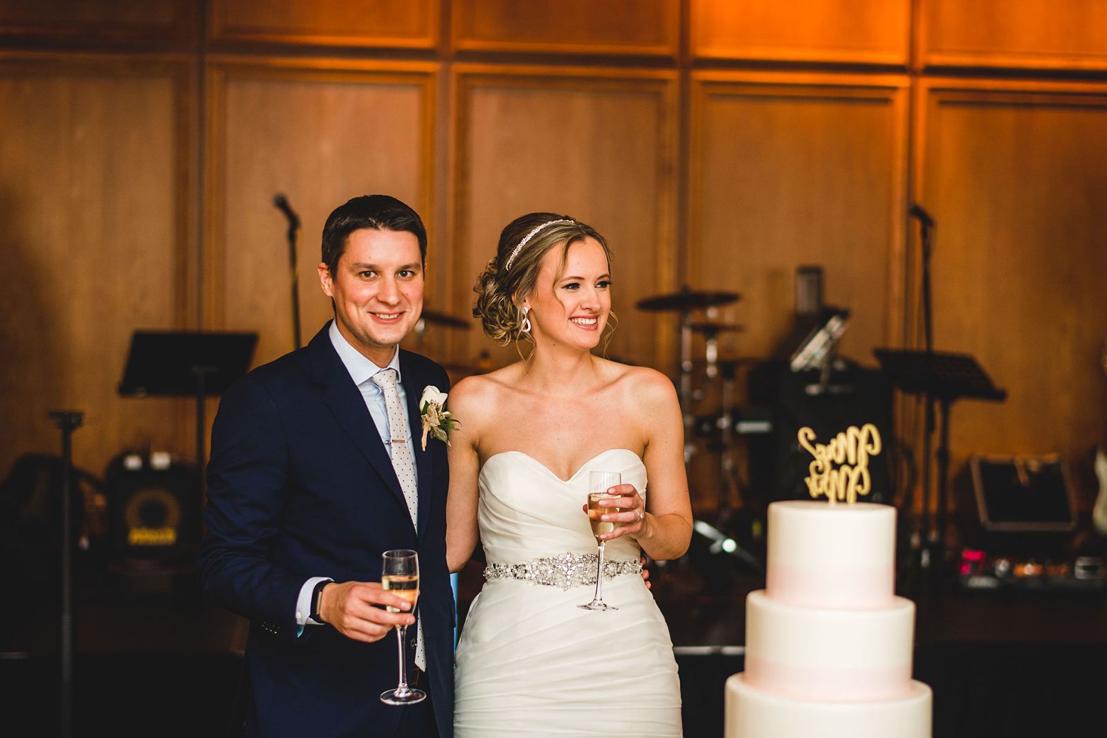 50 bride and groom cake - Mid America Club Wedding Photography / Hannah + Jay