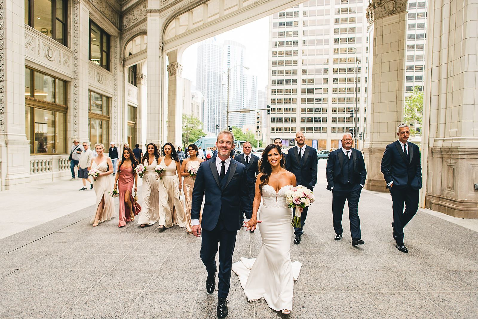 21 bridal party photos - Intercontinental Chicago Hotel Wedding // Lili + Danny
