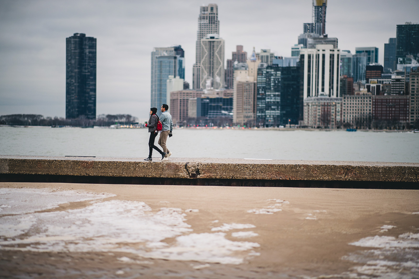 02 walking to proposal - Chicago Proposal Photographer // Jose + Anna