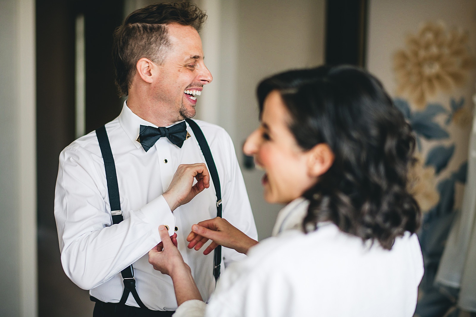 05 groom laughing - Chicago Illuminating Company Wedding // Samantha + Jeremy