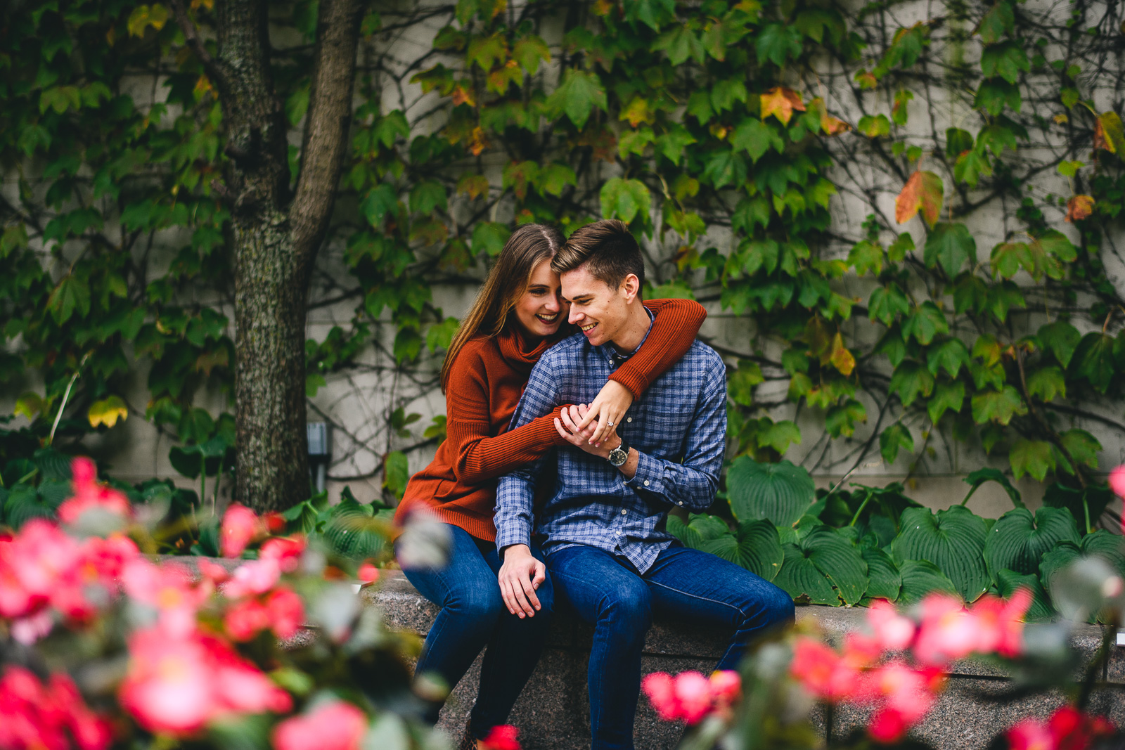 fun engagement photography in chicago - Chicago Fall Engagement Photos // Marta + Kevin