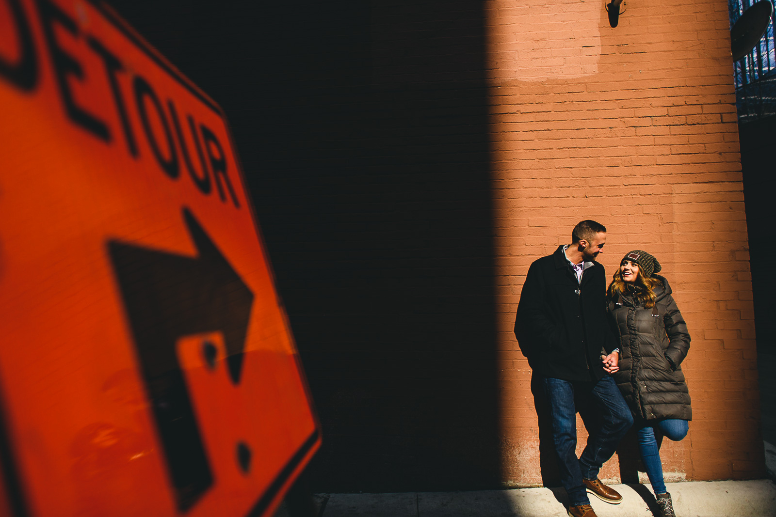 05 creative construction engagement photos in chicago - Chicago Marriage Proposal // Mark + Jacklyn